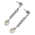 Ohrhänger aus Zuchtperlen - Von Hand gefertigte Ohrhänger aus Sterlingsilber mit Perlen