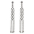 Sterling silver waterfall earrings, 'Lanna Fringe' - Waterfall Earrings Handmade from Sterling Silver