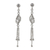 Wasserfall-Ohrringe aus Sterlingsilber - Handgefertigte Wasserfall-Ohrringe aus Sterlingsilber mit Kugelkette