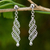 Sterling silver dangle earrings, 'Sparkling Cascade' - Beaded Sterling Silver Dangle Earrings from Thailand