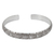 Silver cuff bracelet, 'Karen Whirlwind' - Hand Stamped Karen Hill Tribe Artisan Silver Cuff Bracelet