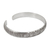 Silver cuff bracelet, 'Karen Whirlwind' - Hand Stamped Karen Hill Tribe Artisan Silver Cuff Bracelet (image 2b) thumbail