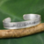 Silver cuff bracelet, 'Karen Magic' - Silver Cuff Bracelet by Thailand Hill Tribe Artisans (image 2) thumbail