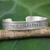 Silver cuff bracelet, 'Karen Tribe River' - Fish Theme Silver 950 Cuff Bracelet by Hill Tribe Artisans (image 2) thumbail