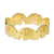 Gold vermeil band ring, 'Pachyderm Party' - Gold Vermeil Elephant Band Ring Handcrafted in Thailand (image 2a) thumbail