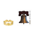 Gold vermeil band ring, 'Pachyderm Party' - Gold Vermeil Elephant Band Ring Handcrafted in Thailand