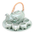 Celadon tea set, 'Green Elephant Family' (set for 4) - Elephant Theme Green Thai Celadon Tea Set for 4