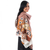 Cotton batik shawl, 'Brown Goat' - Goat Motif Batik Cotton Shawl Handcrafted in Thailand (image 2c) thumbail