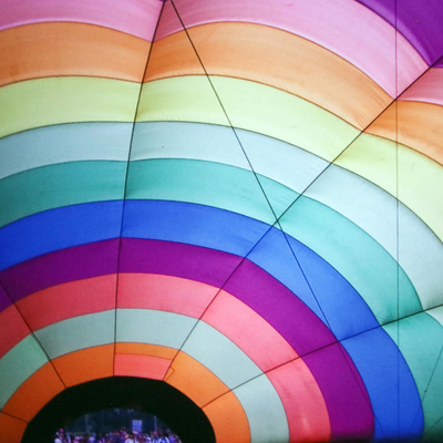 'Color' - Colorful Signed Photograph of Hot Air Balloon in Thailand
