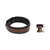 Leather bracelet, 'Rough and Tumble in Black' - Unisex Leather Bracelet in Black and Brown with Brass Snaps (image 2j) thumbail
