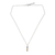 Multigemstone chakra pendant necklace, 'Chakra Honor' - Multiple Gemstones on Sterling Silver Bar Chakra Necklace thumbail