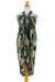 Silk batik sarong, 'Camouflage' - Artisan Crafted Silk Batik Sarong in Camouflage Print