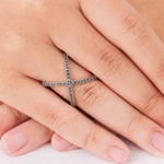 Marcasite band ring, 'Siam Atom' - Original Thai Ring Hand Crafted with Silver and Marcasite