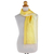 Pañuelo de mezcla de seda y rayón - Bufanda amarilla clara y oscura en mezcla de rayón y seda