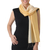 Rayon and silk blend scarf, 'Shimmering Primrose' - Shimmering Rayon and Silk Blend Scarf in 2-tone Yellow Brown