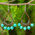 Beaded earrings, 'Green Harmony' - Thai Beaded Jewelry Earrings with Quartz and Glass Beads thumbail