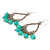 Beaded earrings, 'Green Harmony' - Thai Beaded Jewelry Earrings with Quartz and Glass Beads (image 2b) thumbail