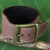 Leather wristband bracelet, 'Courage in Versatile Grey' - Thai Handcrafted Leather Wristband in Grey-Brown