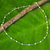 Cultured pearl and apatite strand necklace, 'Luminous Morn' - Thai White Pearl and Silver Strand Necklace with Apatite (image 2) thumbail