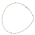 Cultured pearl and apatite strand necklace, 'Luminous Morn' - Thai White Pearl and Silver Strand Necklace with Apatite (image 2b) thumbail