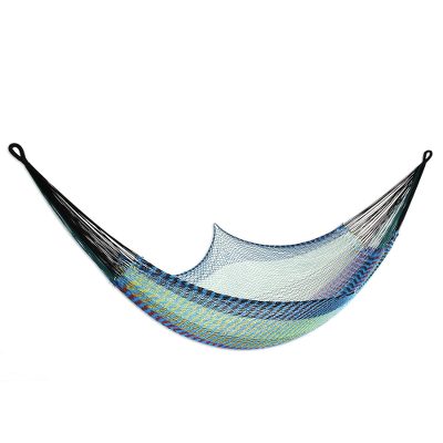 Cotton rope hammock, 'Ultimate Relaxation' (triple) - Hand Woven All Cotton Rope Style Hammock (Triple)