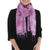 Silk scarf, 'Purple Lilac Iridescence' - Hand Woven Lilac Purple and Pink 100% Silk Scarf thumbail