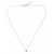 Garnet pendant necklace, 'Heart's Treasure' - Heart Shaped Pendant Necklace with Three Garnets (image 2a) thumbail