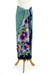 Rayon batik sarong, 'Thai Summer' - Artisan Crafted Rayon Floral Green and Dark Teal Sarong (image 2d) thumbail