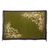 Rayon batik sarong, 'Autumn Cattleya' - Handmade Olive Green Rayon Sarong with Floral Motif (image 2e) thumbail