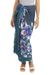 Rayon batik sarong, 'Spring Cattleya' - Artisan Crafted Rayon Sarong from Thailand with Floral Motif