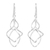 Sterling silver dangle earrings, 'Whirling WInd' - Hand Crafted Sterling Silver 925 Dangle Style Earrings