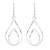 Sterling silver dangle earrings, 'Lotus Flame' - Polished Sterling 925 Fair Trade Floral Earrings