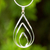 Sterling silver pendant necklace, 'Lotus Flame' - Polished Sterling 925 Fair Trade Pendant Necklace (image 2) thumbail
