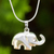 Sterling silver pendant necklace, 'Petite Pachyderm' - Thai Sterling Silver Handcrafted Elephant Pendant Necklace (image p258856) thumbail