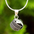 Sterling silver pendant necklace, 'Chic Knot' - Sterling Silver Necklace with Knot Pendant from Thailand