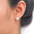 Sterling silver stud earrings, 'Free Line' - Handmade Abstract Sterling Silver Stud Earrings (image 2b) thumbail