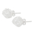 Sterling silver stud earrings, 'Free Line' - Handmade Abstract Sterling Silver Stud Earrings (image 2c) thumbail