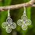 Sterling silver dangle earrings, 'Spiraling WInds' - Artisan Crafted Spiral Design Sterling Silver Earrings