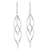 Sterling silver dangle earrings, 'Ribbon Helix' - Contemporary Design Dangle Earrings in Sterling Silver