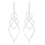 Sterling silver dangle earrings, 'Forever Linked' - Helix Design Dangle Earrings in 925 Sterling Silver (image 2a) thumbail