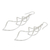 Sterling silver dangle earrings, 'Forever Linked' - Helix Design Dangle Earrings in 925 Sterling Silver