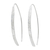 Sterling silver drop earrings, 'Modern Aesthetic' - Modern Drop Earrings in Hammered Sterling Silver thumbail