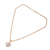 Rose gold plated quartz pendant necklace, 'Translucent Raindrop' - Quartz and Rose Gold-Plated Thai Artisan-Crafted Necklace (image 2b) thumbail