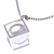 Quartz pendant necklace, 'Translucent Raindrop' - Modern Sterling Silver Necklace with Quartz (image 2d) thumbail
