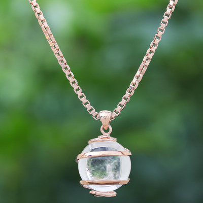 Rose Pink Quartz Necklace Facet Chain Sterling Silver 14k Gold GF 18 19" Dainty
