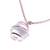 Rose gold plated quartz pendant necklace, 'Crystalline Spin' - Thai Quartz Necklace in Rose Gold Plated Sterling Silver (image 2e) thumbail