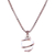 Rose gold plated quartz pendant necklace, 'Crystalline Spin' - Thai Quartz Necklace in Rose Gold Plated Sterling Silver (image 2f) thumbail