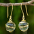 Quartz and gold plated dangle earrings, 'Golden Raindrops' - Artisan Crafted Quartz Dangle Earrings from Thailand (image 2) thumbail