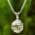 Quartz pendant necklace, 'Crystalline Spin' - Thai Sterling Silver Necklace with Crystalline Quartz (image 2) thumbail