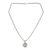 Quartz pendant necklace, 'Crystalline Spin' - Thai Sterling Silver Necklace with Crystalline Quartz thumbail